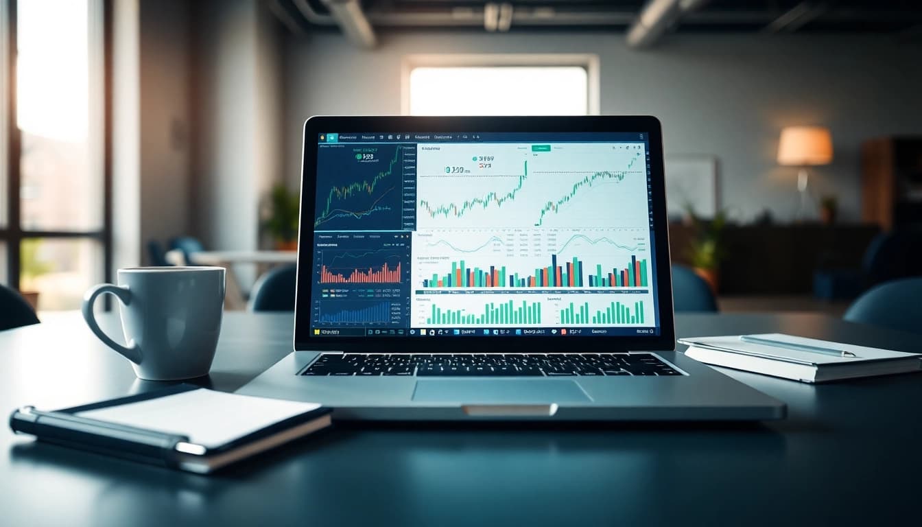 Analyse von Muster Aktien Analyse mit Finanzcharts und Marktanalysen für Investoren.