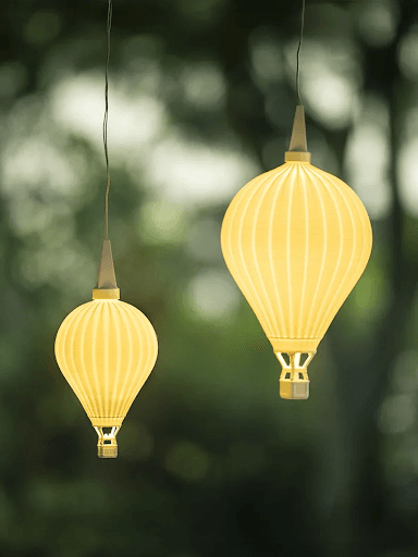 Rustikale Heißluftballon-Designerlampen verleihen Ihrem Zuhause Wärme