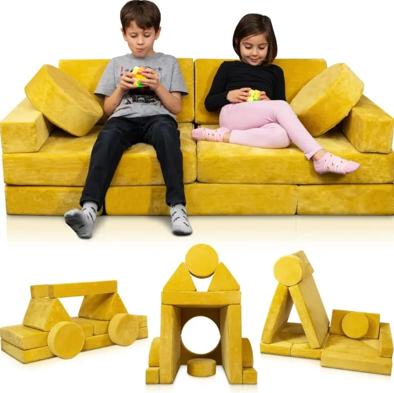Kinder Spielsofa: Flexible Module fuer kreative Spielideen