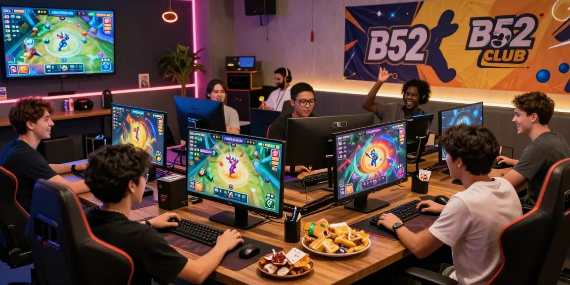 Dynamic online gaming experience with players enjoying B52 CLUB at https://b52club.radio.fm/ showcasing excitement and rewards.
