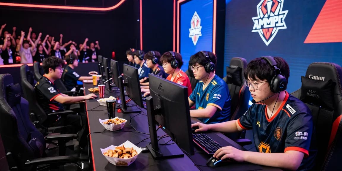 FAFA828 esports team competing in a thrilling live gaming tournament.