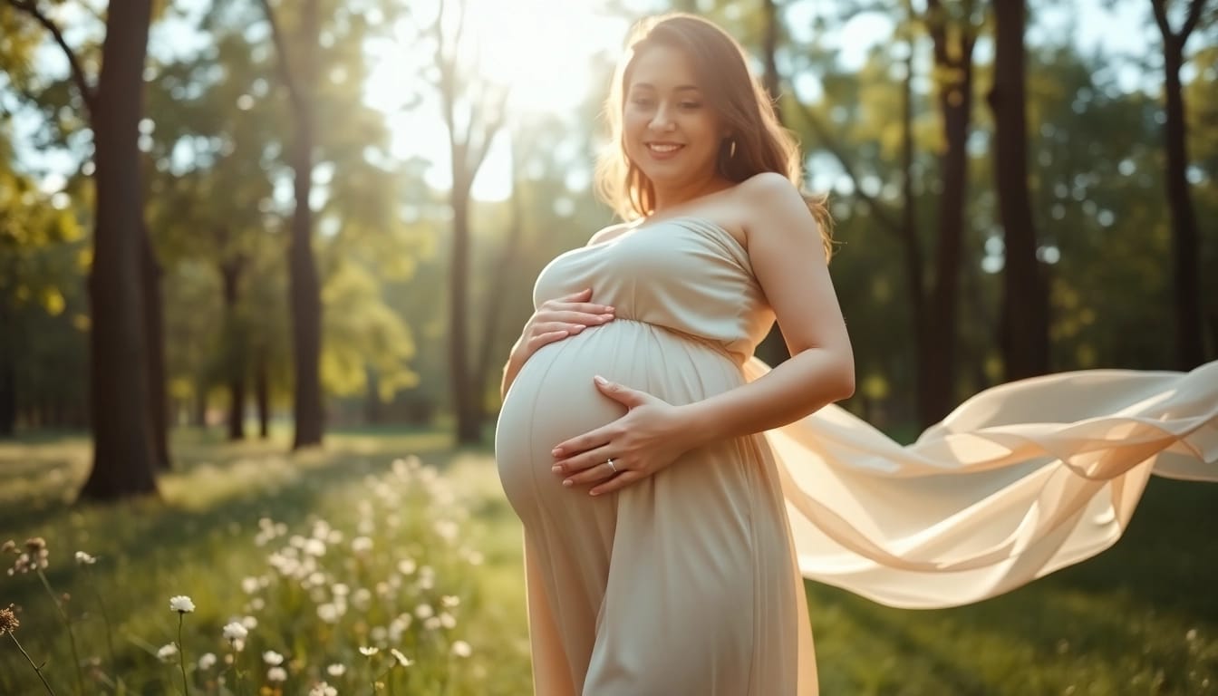 So entstehen sanfte Bilder beim Babybauch Fotoshooting