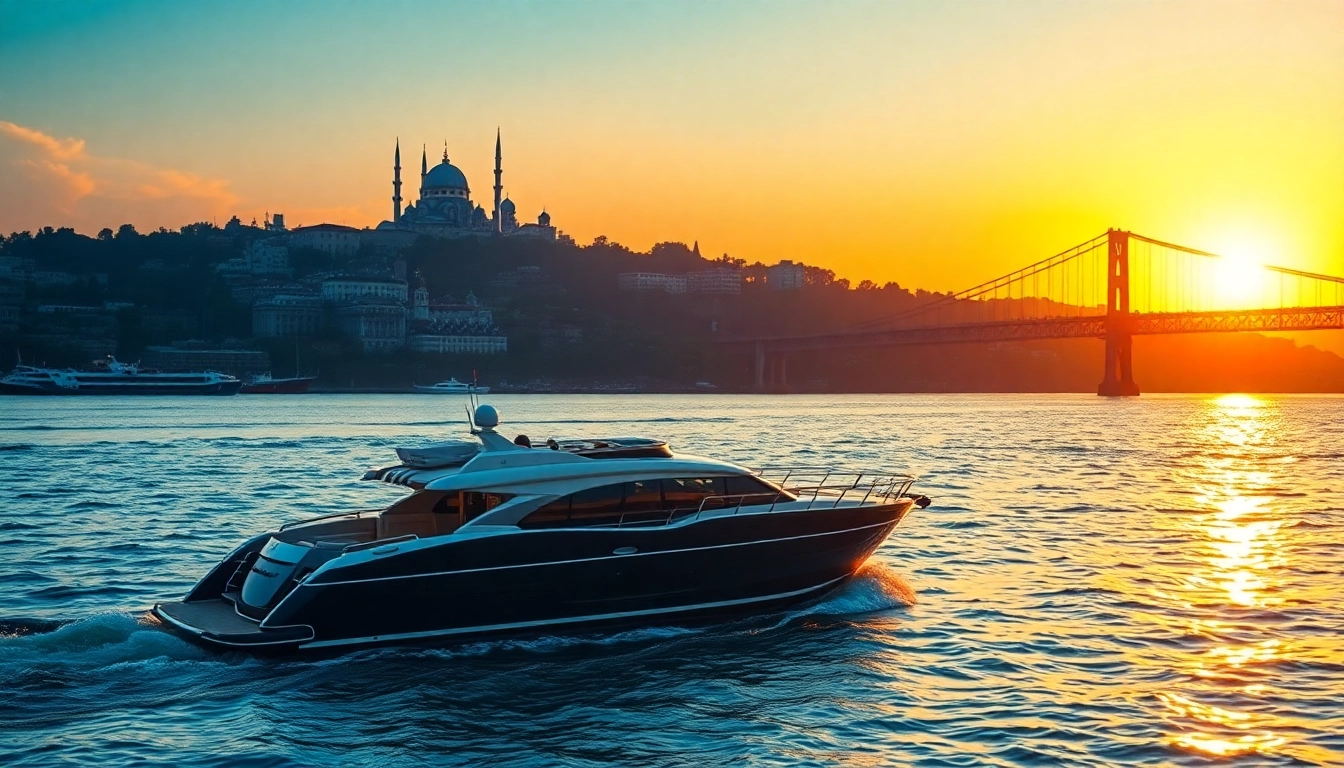Erleben Sie die Istanbul Bosphorus cruises auf einem luxuriösen Boot mit herrlichem Ausblick.