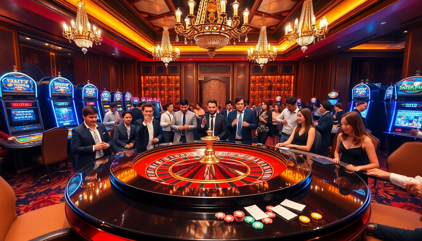 Playing BDTK1 chips at a glamorous casino atmosphere full of excitement.